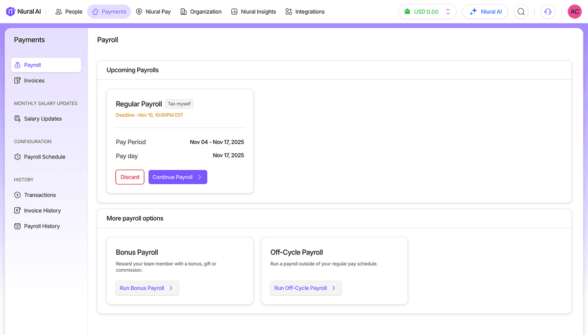 Niural Payroll image