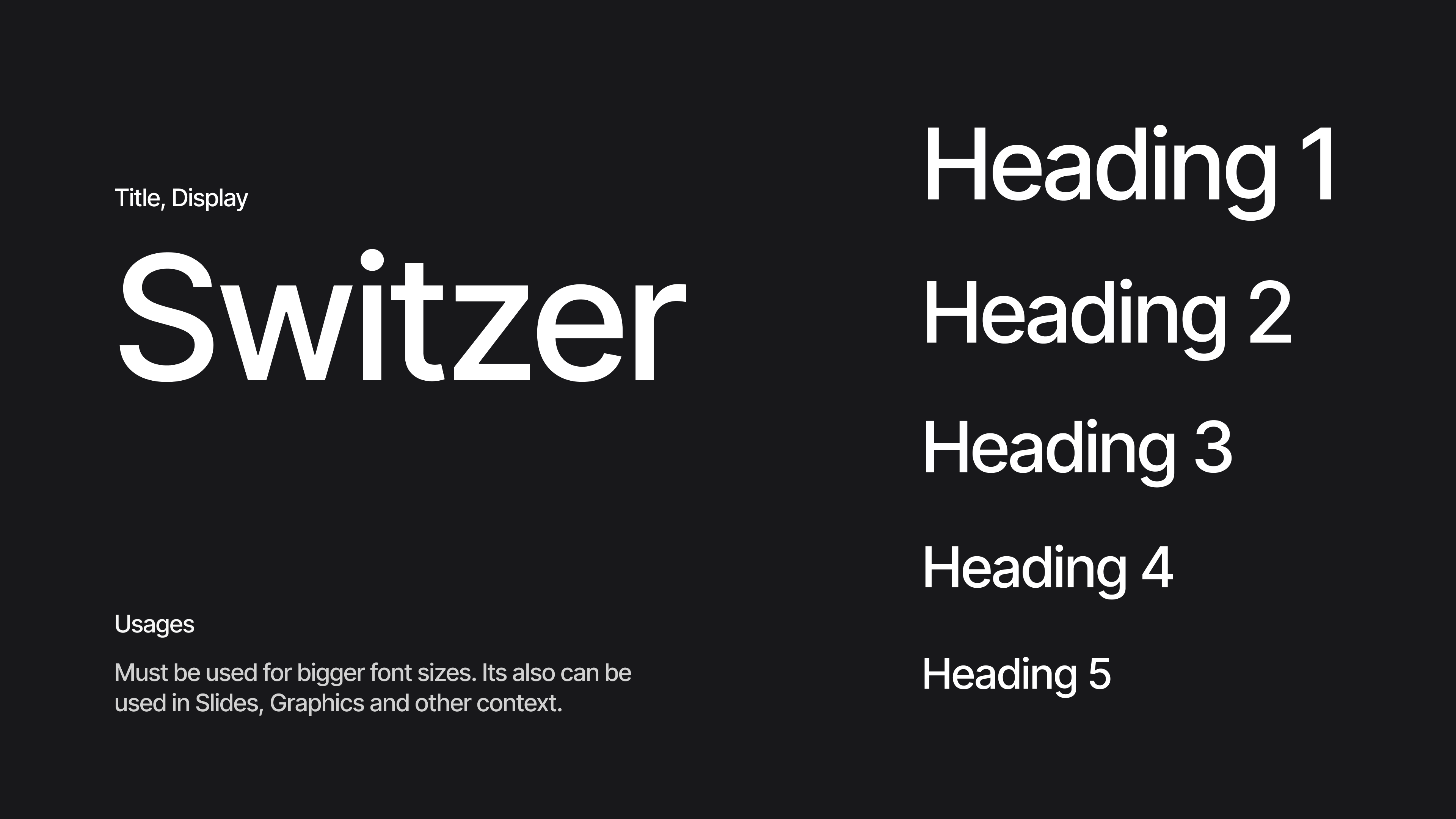 switzer font example